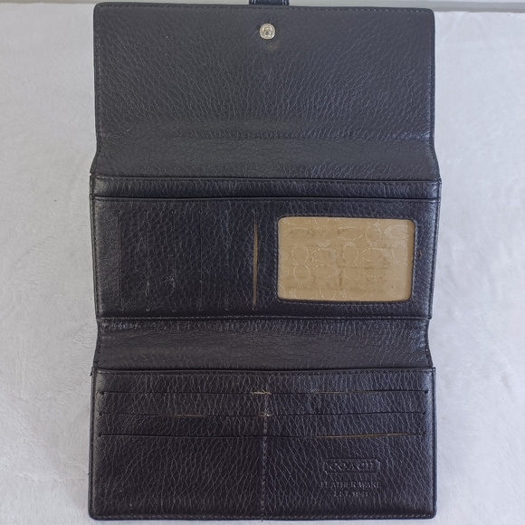 Coach Canvas Tri-fold Wallet - Picture 3 of 4